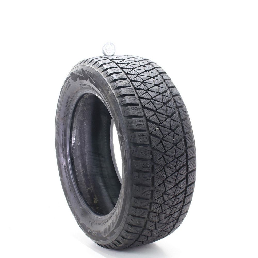 Set of (2) Used 255/55R18 Bridgestone Blizzak DM-V2 109T - 9-9.5/32 - Image 1