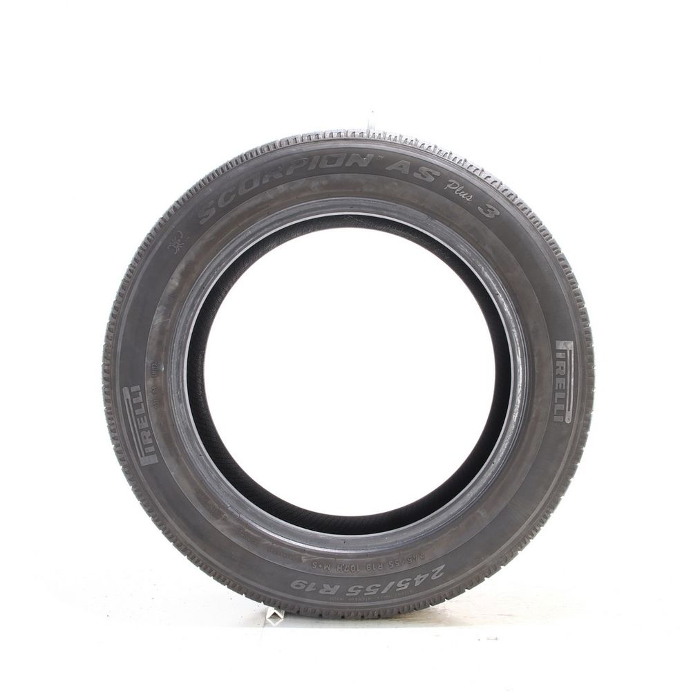 Set of (2) Used 245/55R19 Pirelli Scorpion AS Plus 3 107H - 8.5-9/32 - Image 4