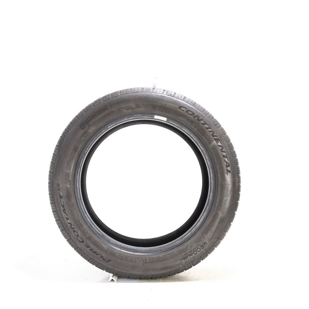 Set of (2) Used 215/55R17 Continental PureContact LS 94V - 8-9/32 - Image 3