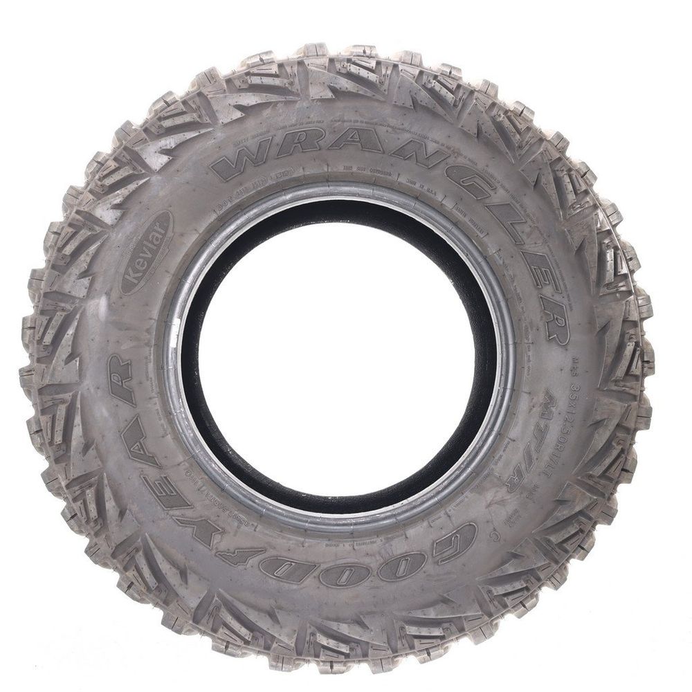 Set of (2) Used LT 35X12.5R17 Goodyear Wrangler MTR with Kevlar 111Q C - 10.5-11.5/32 - Image 3