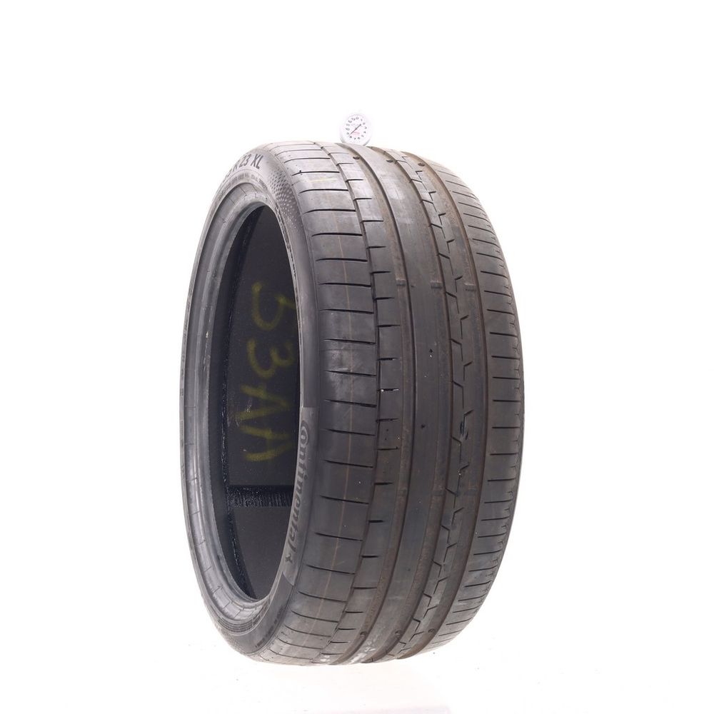 Set of (4) Used 285/35R23 Continental SportContact 6 R01 ContiSilent 107Y - 8.5/32 - Image 1