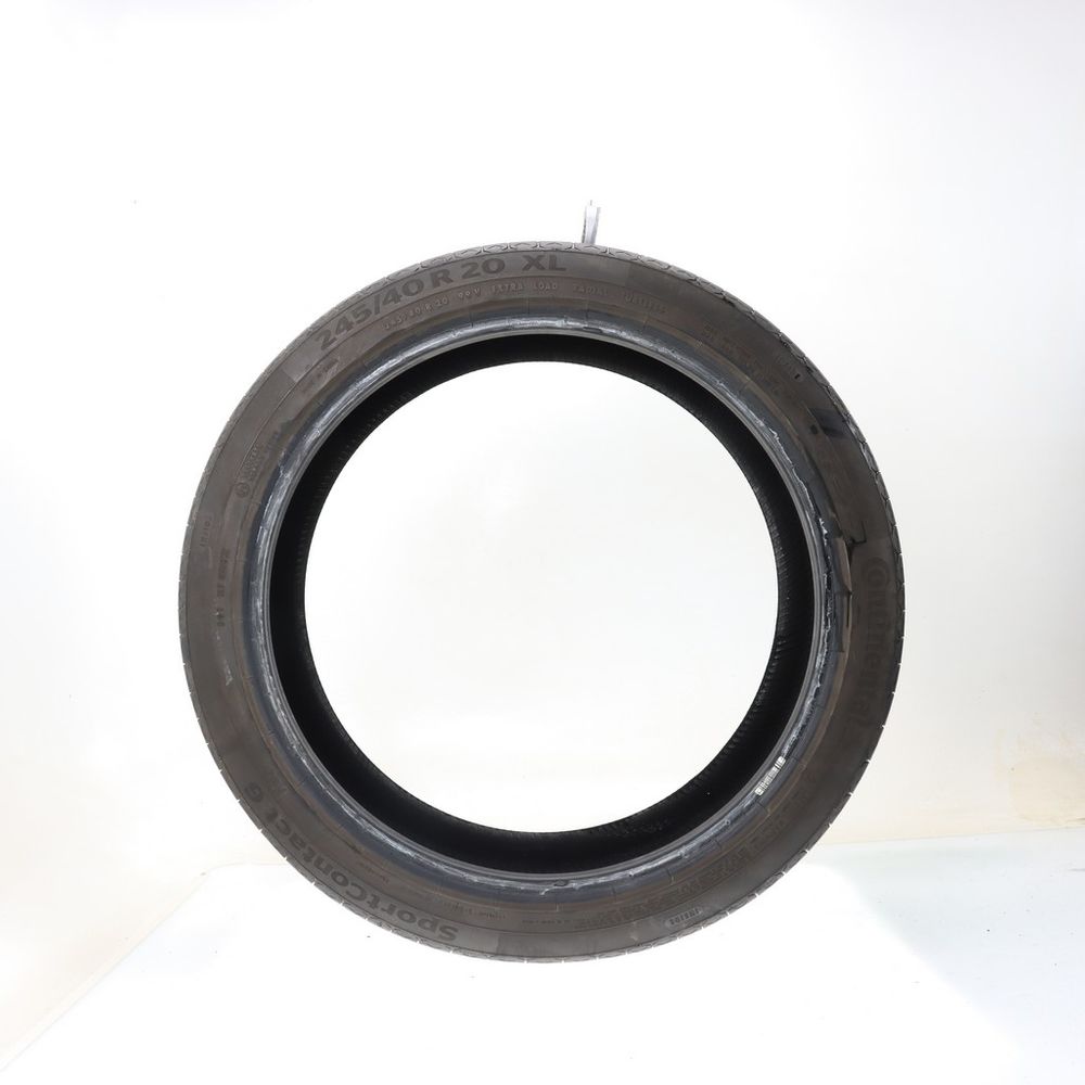 Set of (2) Used 245/40R20 Continental SportContact 6 POL ContiSilent 99V - 6-7.5/32 - Image 3