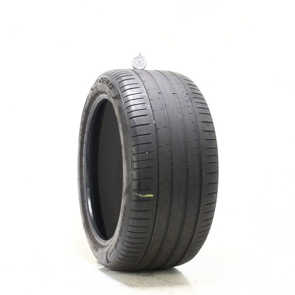 Set of (2) Used 285/40R19 Pirelli P Zero PZ4 TO Elect PNCS 107Y - 4-5/32 - Image 1