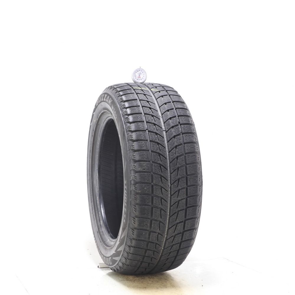 Set of (2) Used 225/55R16 Bridgestone Blizzak WS60 Studless 95R - 6-7.5/32 - Image 4