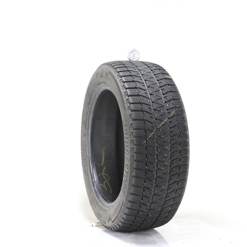 Set of (2) Used 225/55R18 Bridgestone Blizzak WS90 Studless 98H - 7-7.5/32 - Image 1