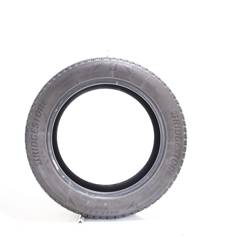 Set of (2) Used 225/55R18 Bridgestone Blizzak WS90 Studless 98H - 7-7.5/32 - Image 3