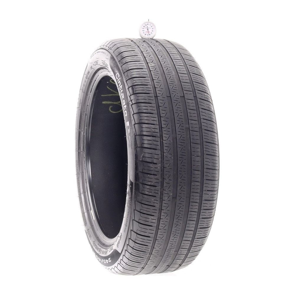 Set of (4) Used 245/45R18 Pirelli Cinturato P7 MOE Run Flat 100H - 6.5-8/32 - Image 1