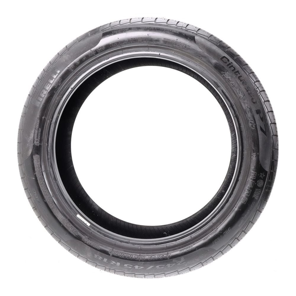 Set of (4) Used 245/45R18 Pirelli Cinturato P7 MOE Run Flat 100H - 6.5-8/32 - Image 3