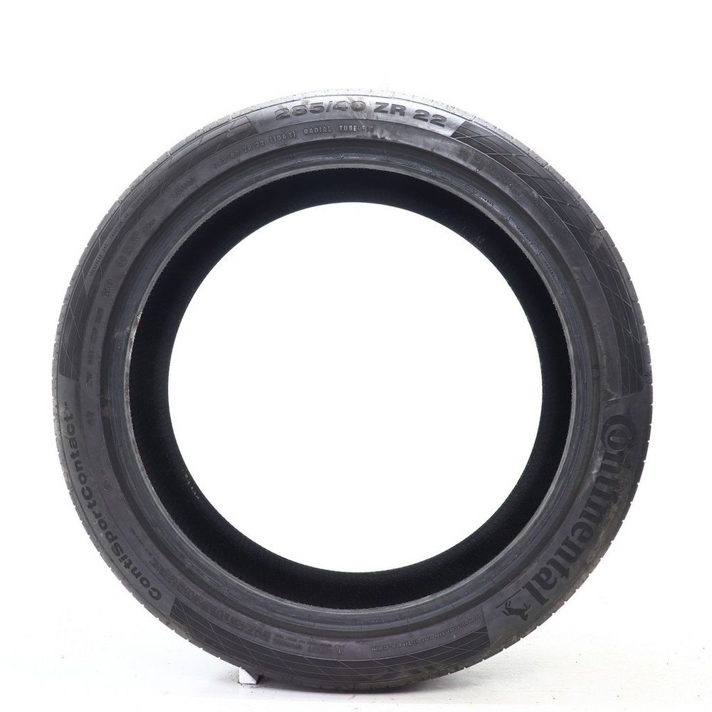 Used 285/40ZR22 Continental ContiSportContact 5P MO 106Y - 7/32 - Image 3