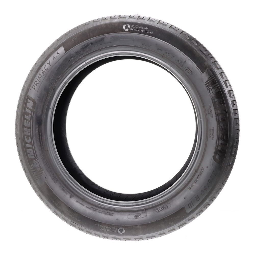 Set of (4) Used 225/60R18 Michelin Primacy A/S 100H - 5.5-7/32 - Image 3