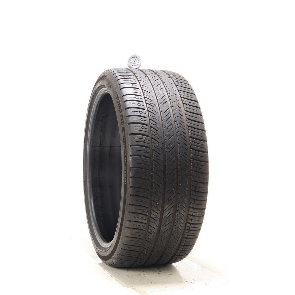 Set of (4) Used 265/35ZR21 Michelin Pilot Sport All Season 4 101Y - 7.5-8.5/32 - Image 1