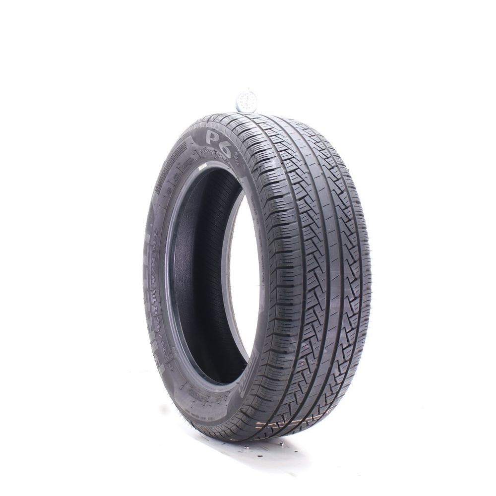Set of (2) Used 225/55R18 Pirelli P6 Four Seasons Plus 97H - 7-7.5/32 - Image 1