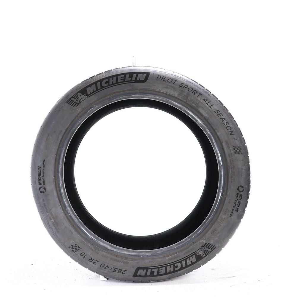 Set of (2) Used 285/40ZR19 Michelin Pilot Sport All Season 4 107Y - 8-9/32 - Image 3