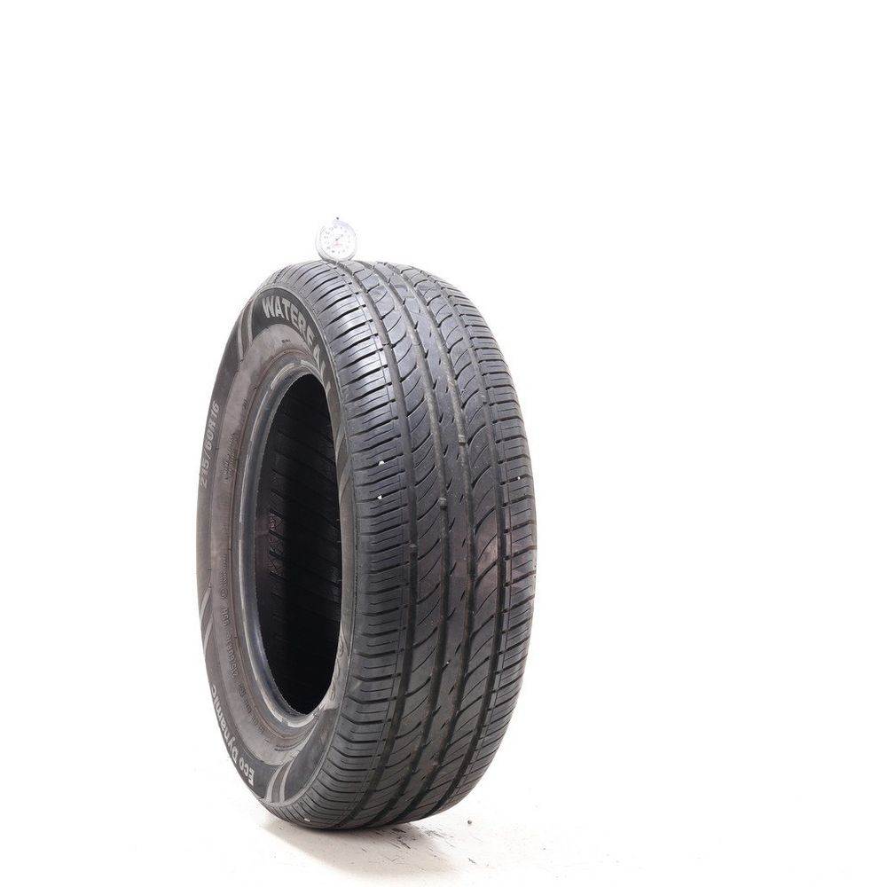 Set of (2) Used 215/60R16 Waterfall Eco Dynamic 95H - 9/32 - Image 1