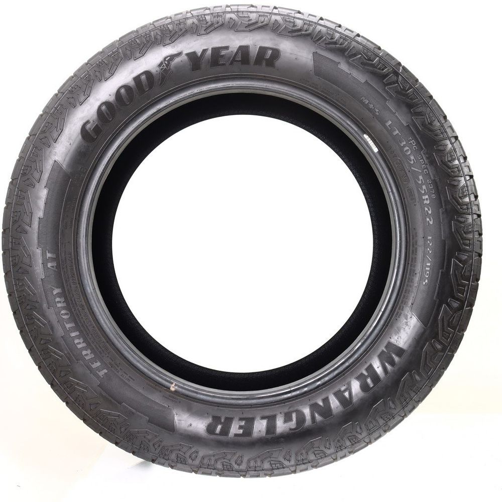 Set of (2) Used LT 305/55R22 Goodyear Wrangler Territory AT 122/119S E - 10-11/32 - Image 6