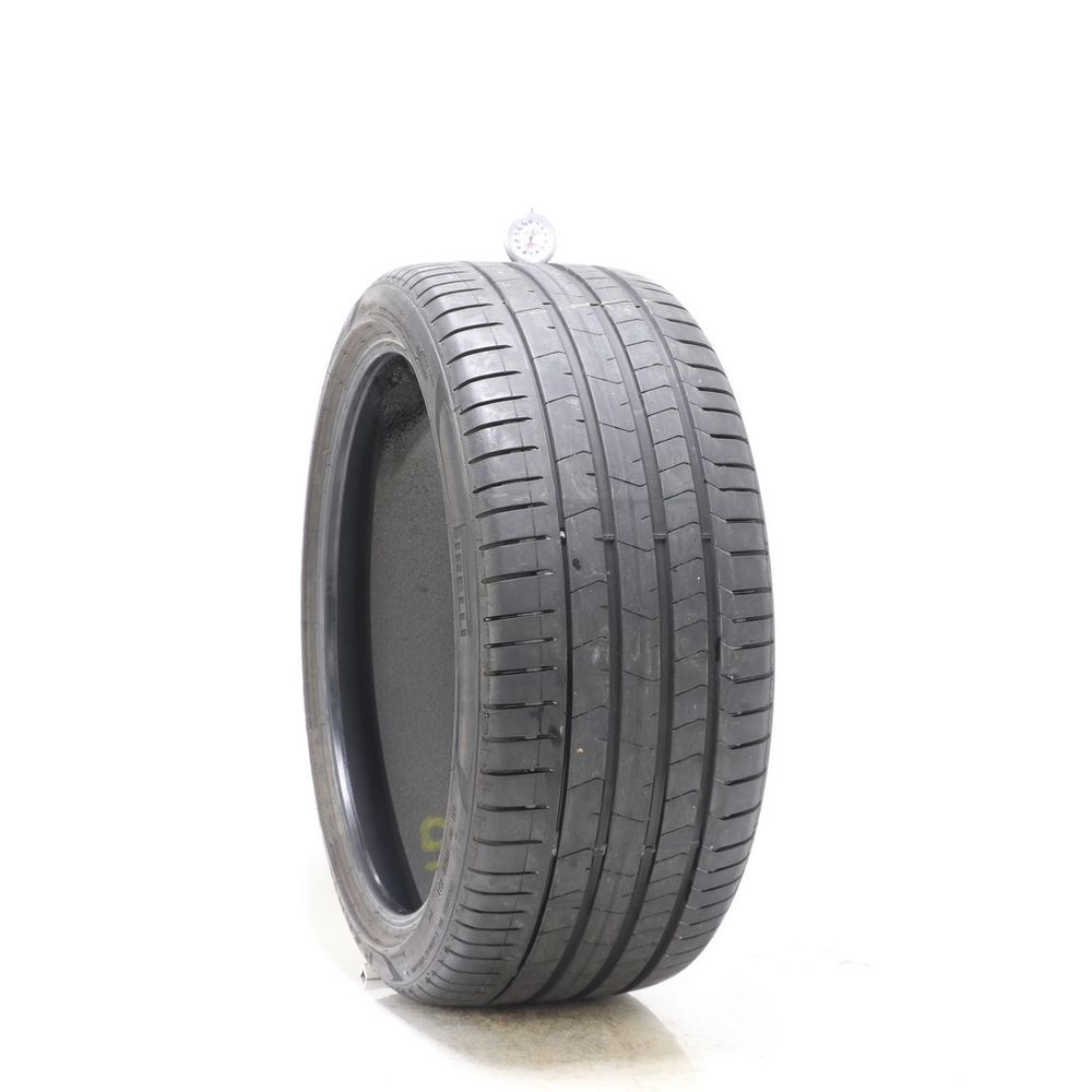 Set of (4) Used 265/35R21 Pirelli P Zero PZ4 LM1 Elect PNCS 103Y - 7-7.5/32 - Image 4