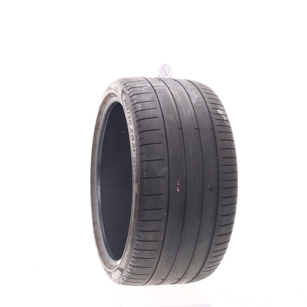 Set of (4) Used 305/30ZR21 Pirelli P Zero PZ4 NF0 Elect 104Y - 5.5-6/32 - Image 1