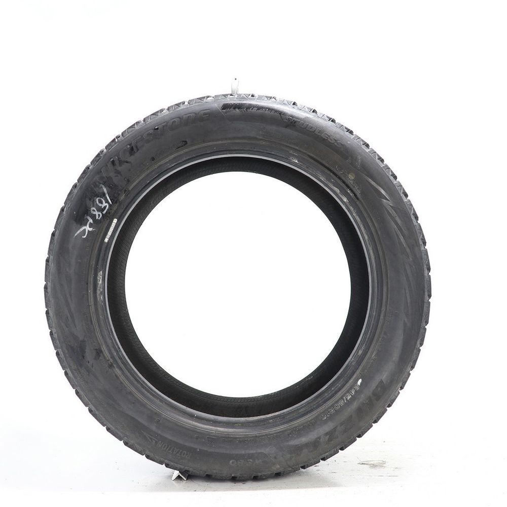 Set of (2) Used 245/50R18 Bridgestone Blizzak WS80 104H - 7-7.5/32 - Image 6