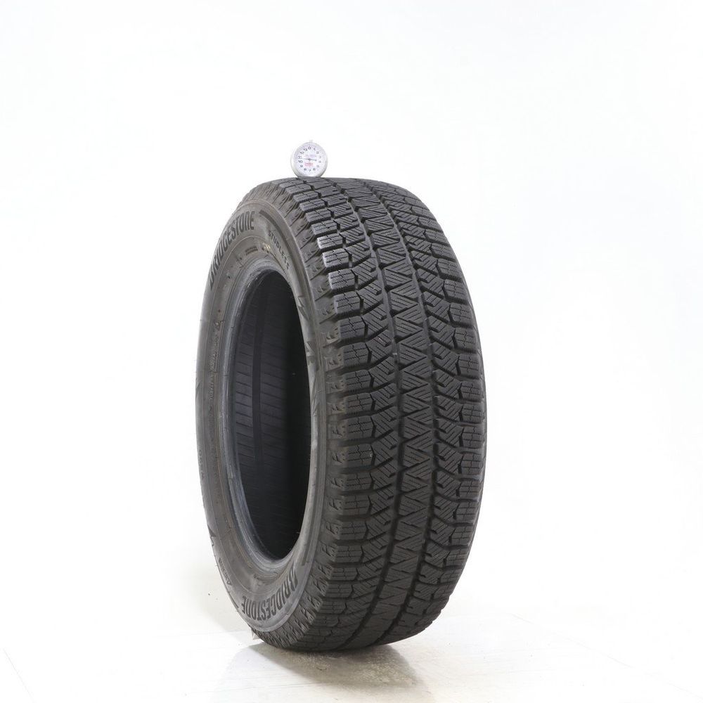 Set of (2) Used 215/60R16 Bridgestone Blizzak WS90 Studless 95H - 10.5-11/32 - Image 1