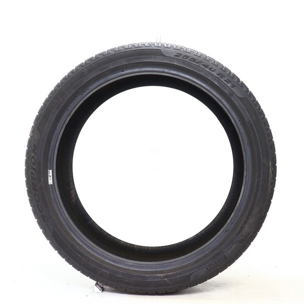Set of (2) Used 255/40R21 Pirelli Scorpion Winter 102V - 6.5-8/32 - Image 3