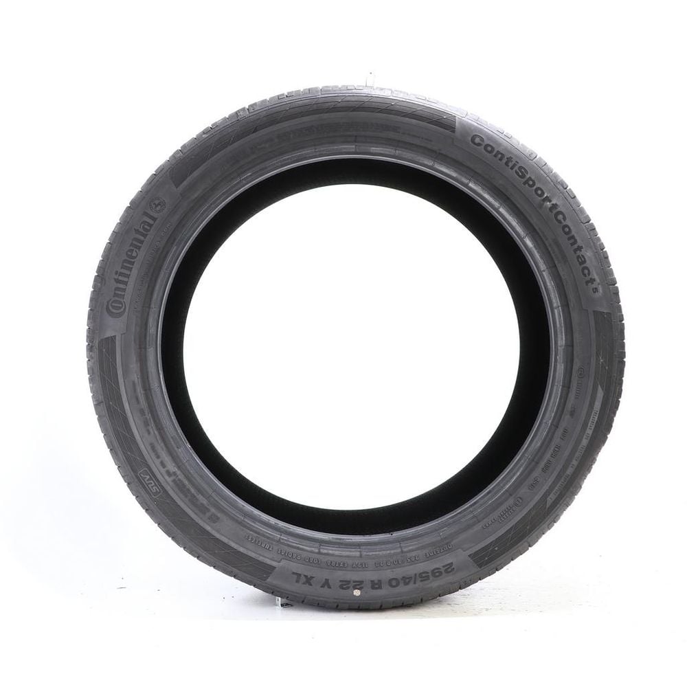 Set of (2) Used 295/40R22 Continental ContiSportContact 5 SUV ContiSilent 112Y - 8.5-9/32 - Image 3
