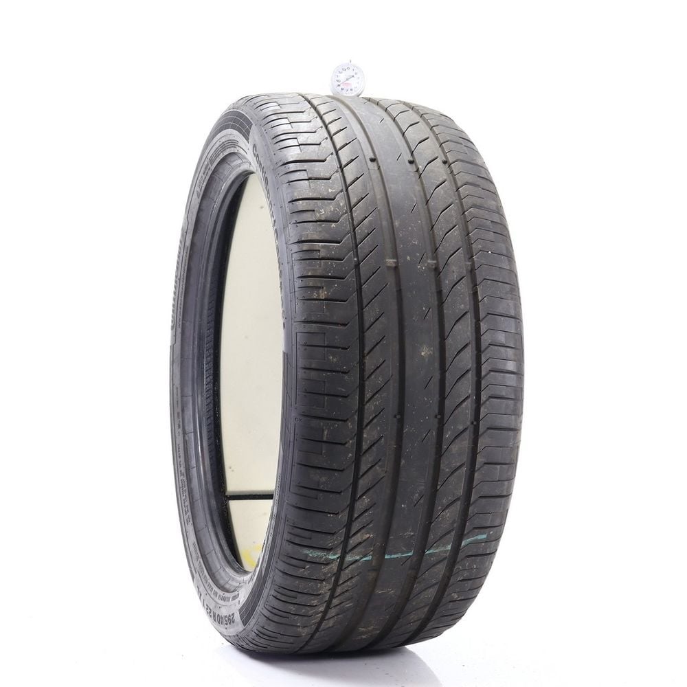 Set of (2) Used 295/40R22 Continental ContiSportContact 5 SUV ContiSilent 112Y - 8.5-9/32 - Image 4