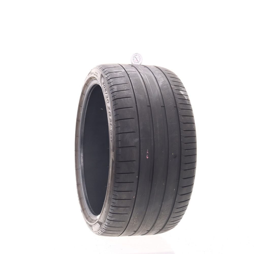 Set of (4) Used 305/30ZR21 Pirelli P Zero PZ4 NF0 Elect 104Y - 5.5/32 - Image 1