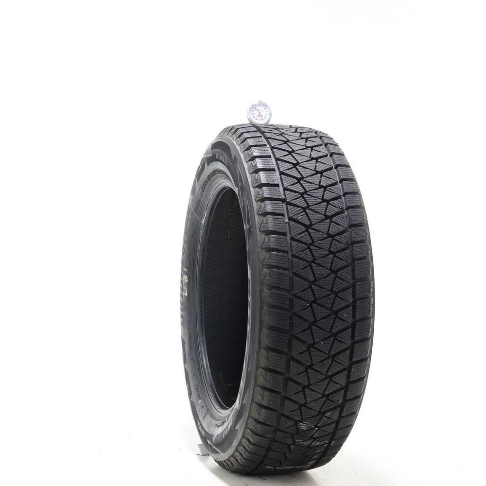 Set of (4) Used 225/60R18 Bridgestone Blizzak DM-V2 100S - 12-12.5/32 - Image 1