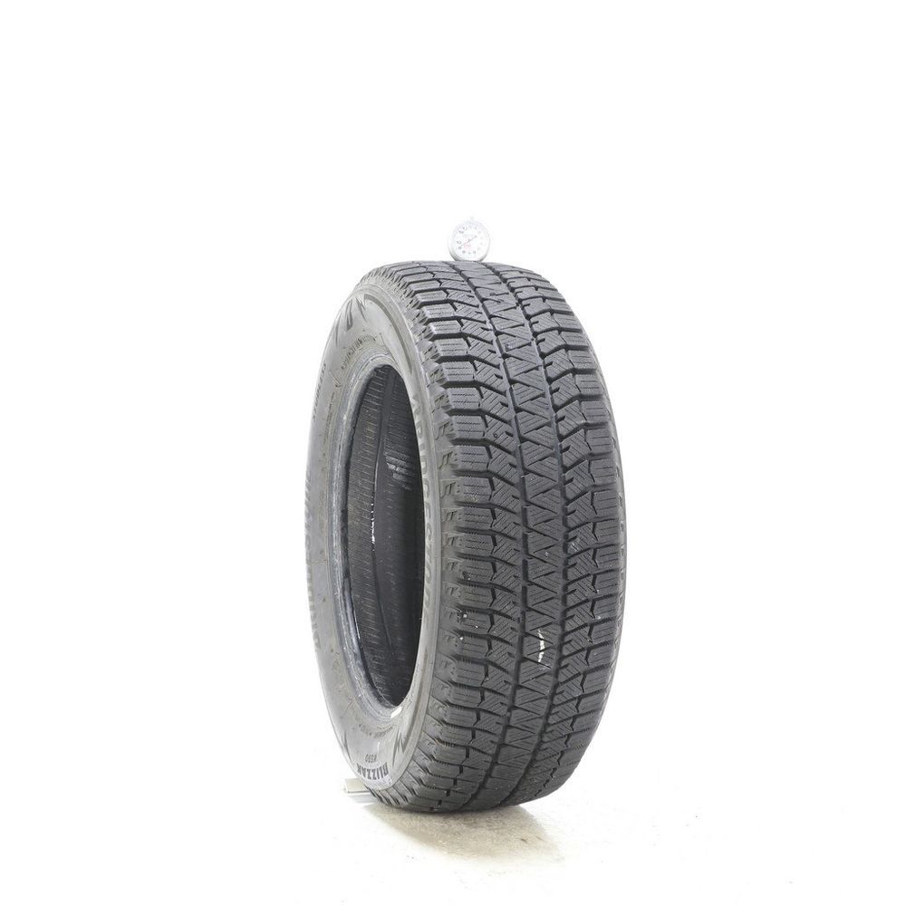 Set of (2) Used 205/60R16 Bridgestone Blizzak WS90 Studless 92H - 9-10/32 - Image 1