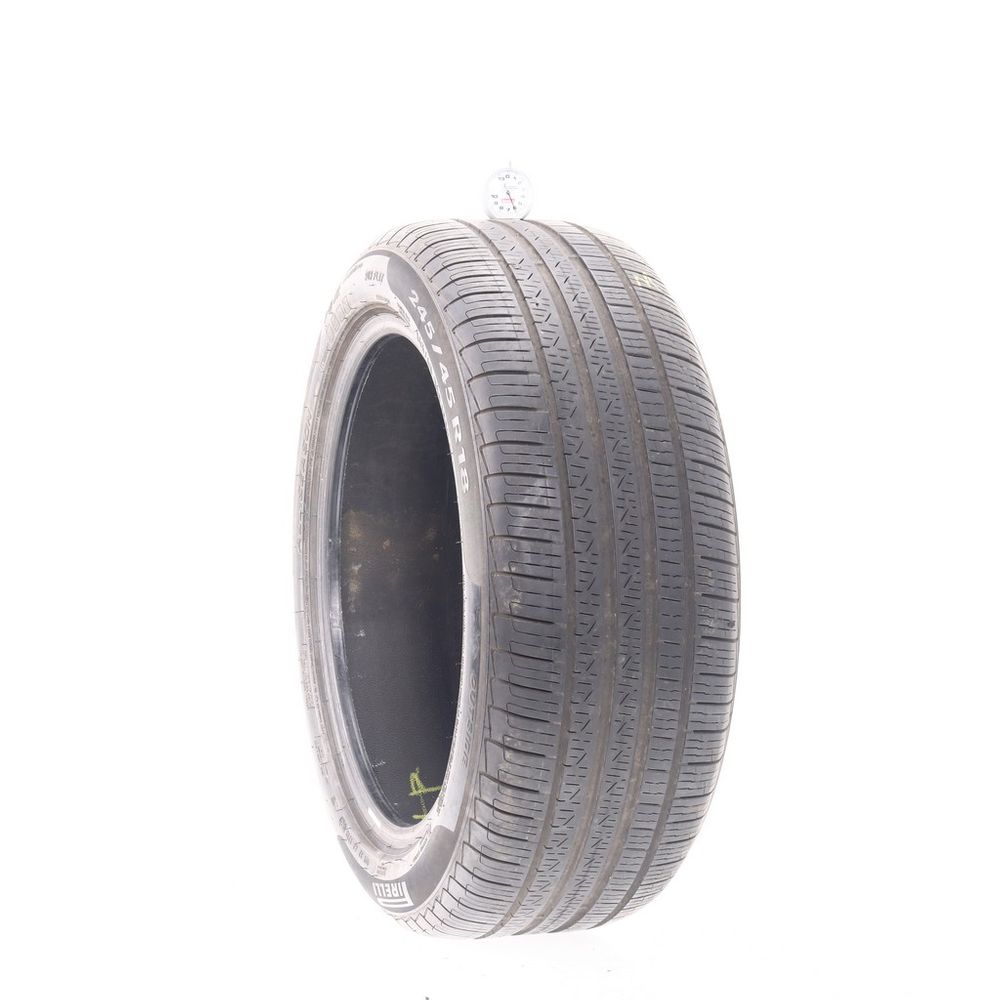 Set of (2) Used 245/45R18 Pirelli Cinturato P7 MOE Run Flat 100H - 6/32 - Image 1