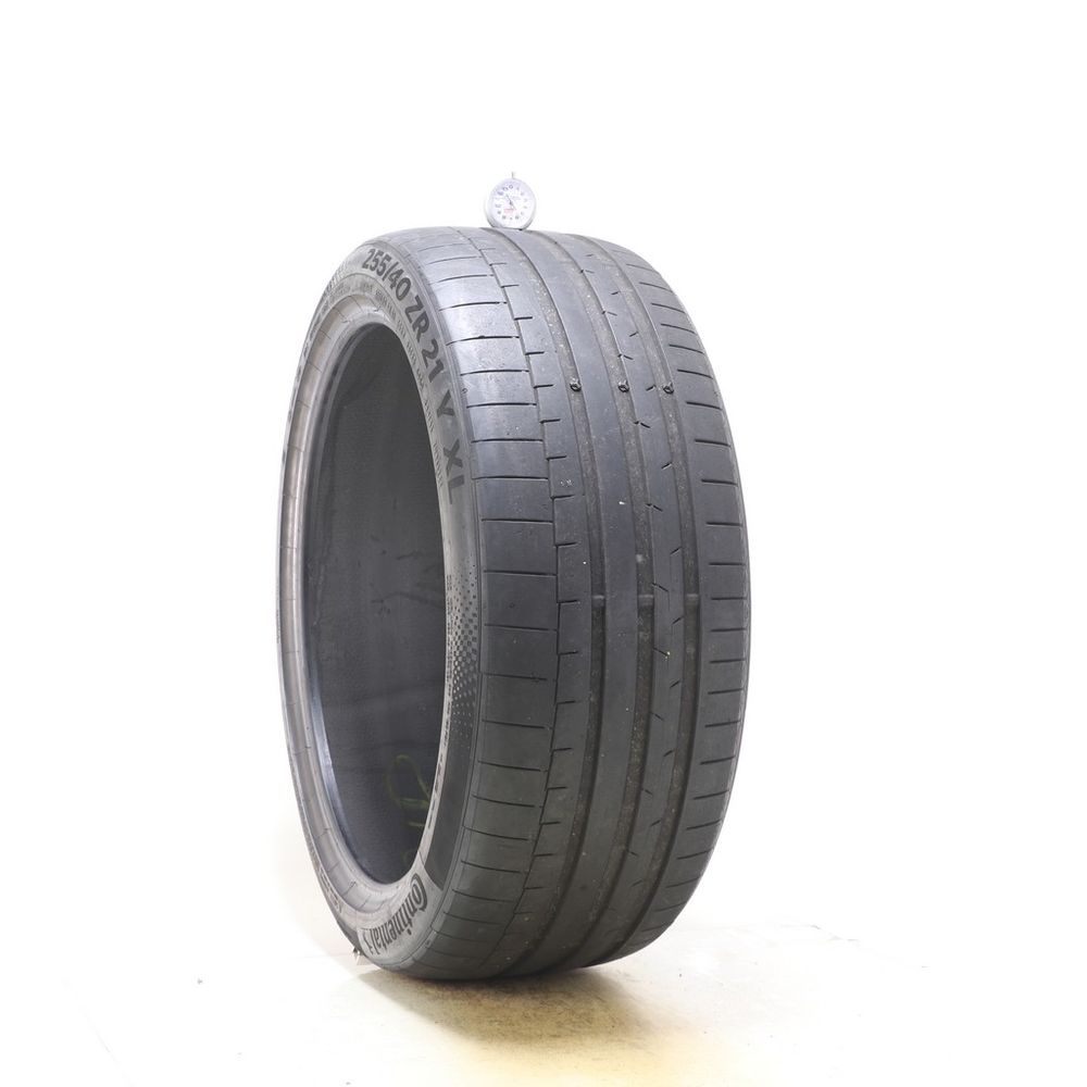 Used 255/40ZR21 Continental SportContact 6 102Y - 5.5/32 - Image 1