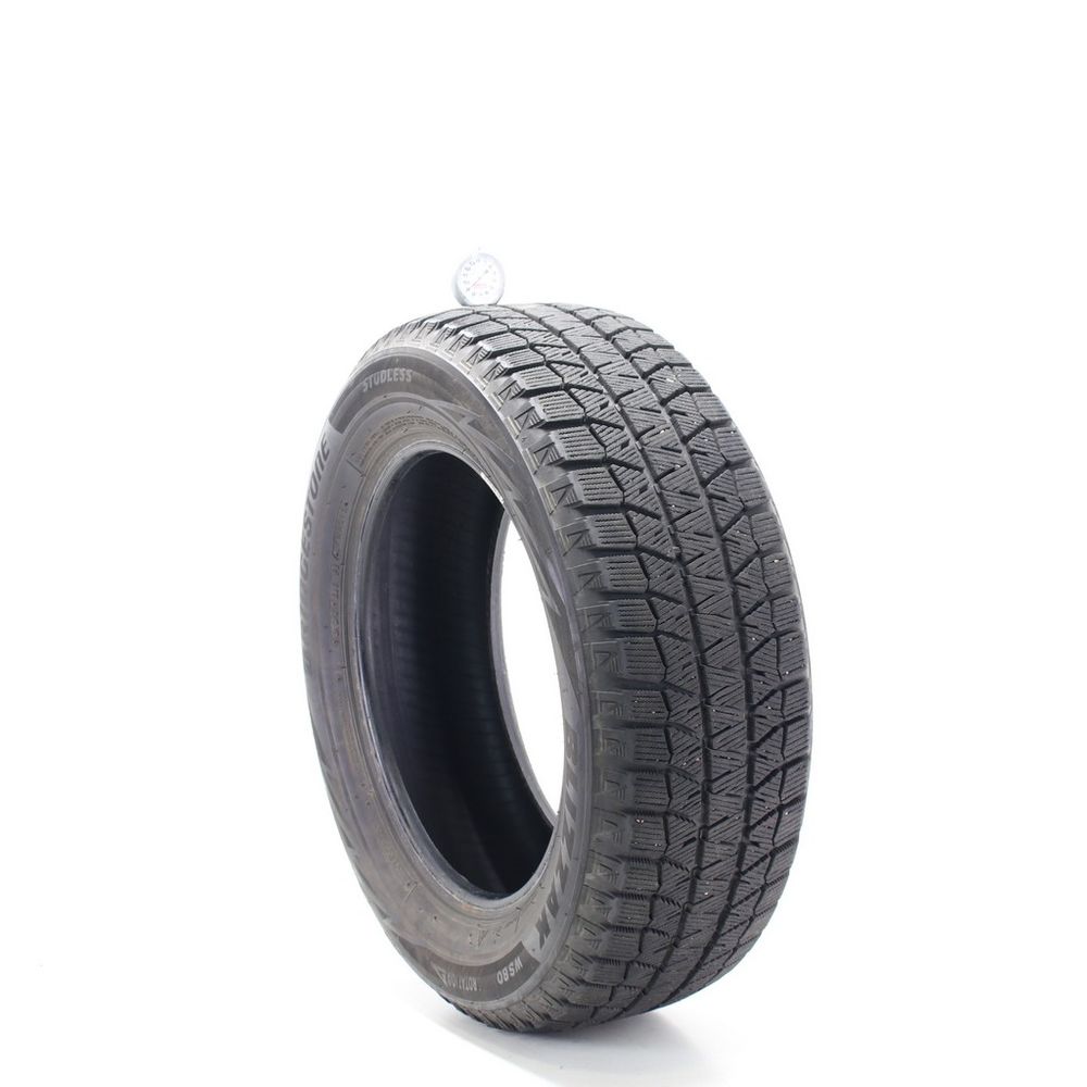 Set of (2) Used 215/60R16 Bridgestone Blizzak WS80 95H - 8.5-9/32 - Image 4