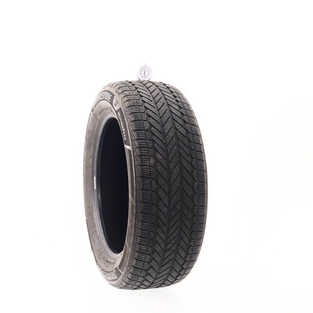 Set of (2) Used 225/55R17 Bridgestone WeatherPeak 97V - 7/32 - Image 1