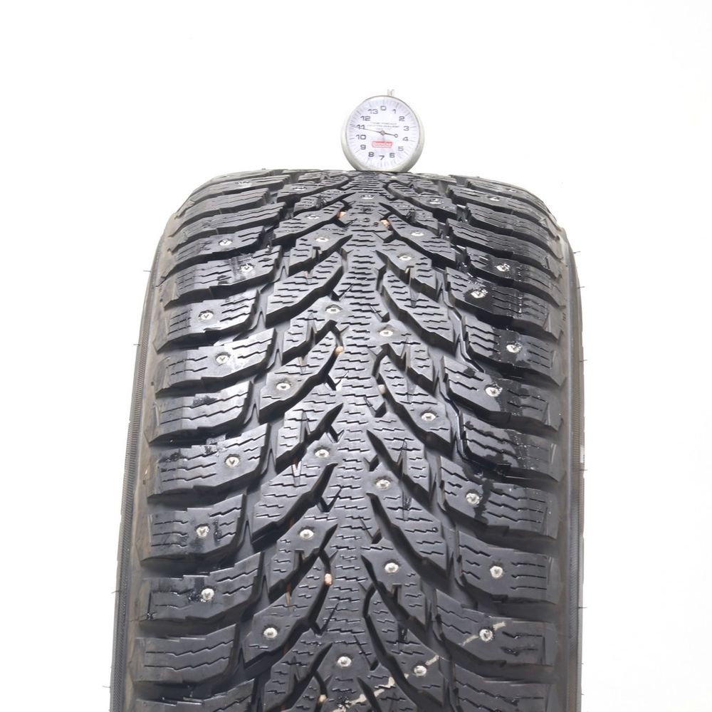 Set of (2) Used 255/60R18 Nokian Hakkapeliitta 9 SUV Studded 112T - 10.5-11/32 - Image 2