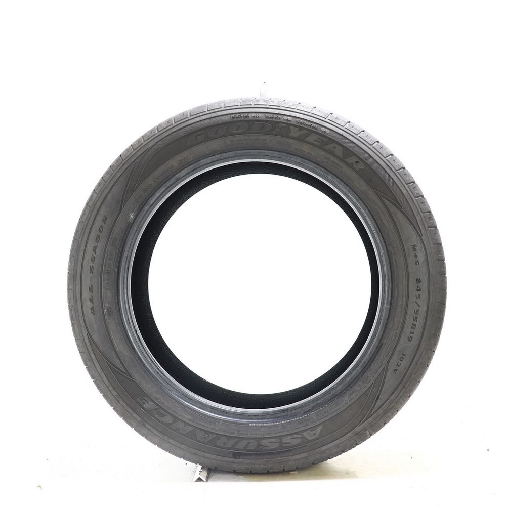 Set of (2) Used 245/55R19 Goodyear Assurance All-Season 103V - 6.5-7.5/32 - Image 6