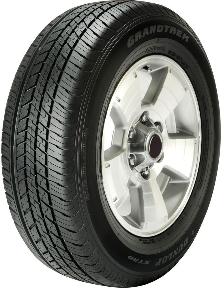 Set of (2) New 225/60R18 Dunlop Grandtrek ST30 100H - Image 1