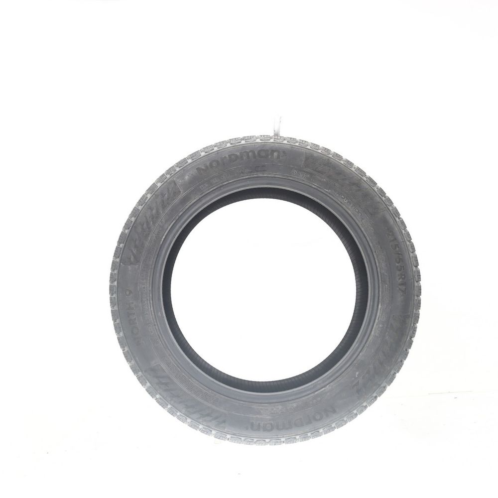 Set of (2) Used 215/55R17 Nordman North 9 Studded 98T - 9.5-10/32 - Image 6