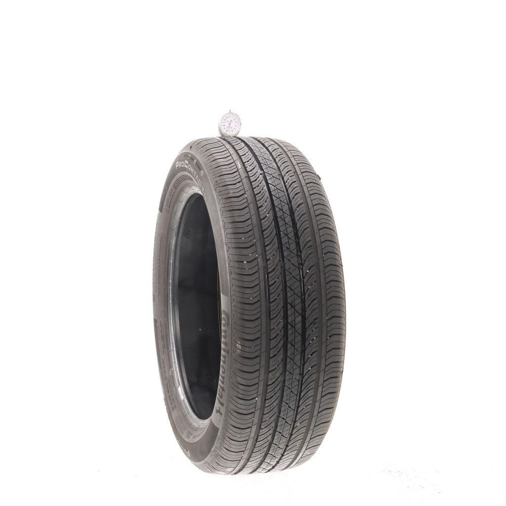 Set of (2) Used 215/55R18 Continental ProContact TX 95H - 7.5-9/32 - Image 1