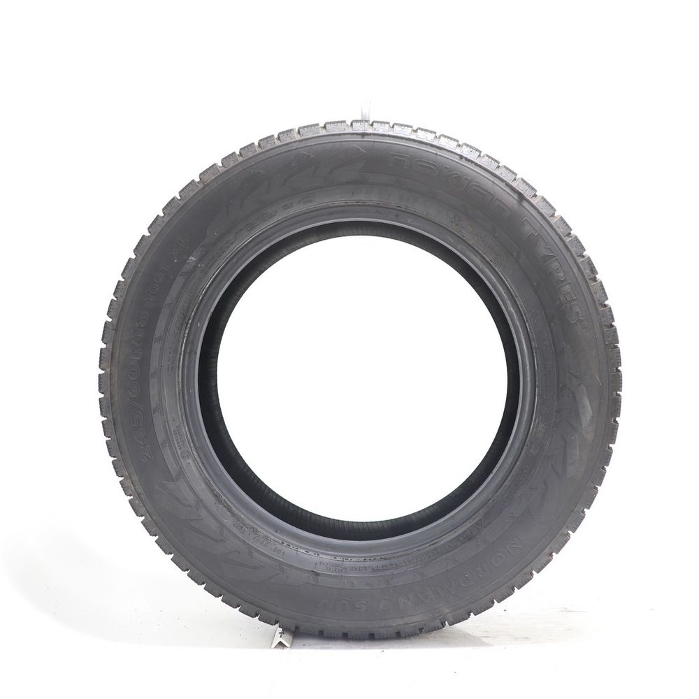 Set of (2) Used 245/60R18 Nokian Nordman 7 SUV Studded 109T - 11-11.5/32 - Image 6