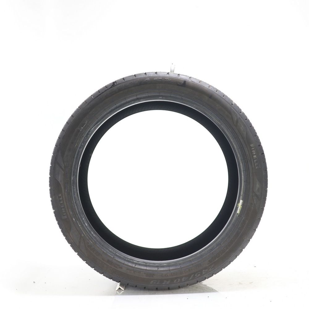 Set of (2) Used 245/40R19 Pirelli P Zero AS Plus 3 98Y - 8-9/32 - Image 6