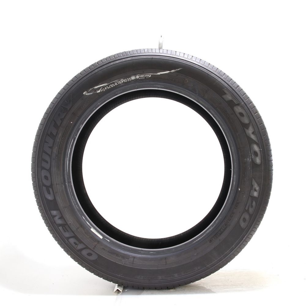Set of (2) Used 245/55R19 Toyo Open Country A20 103S - 6.5-7/32 - Image 3