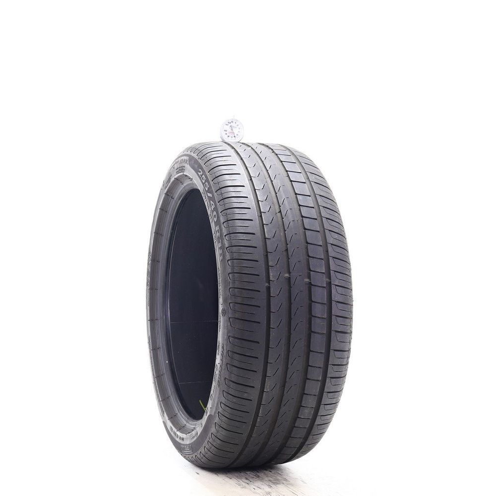 Set of (2) Used 255/40R18 Pirelli Cinturato P7 Run Flat 95Y - 6-7/32 - Image 1