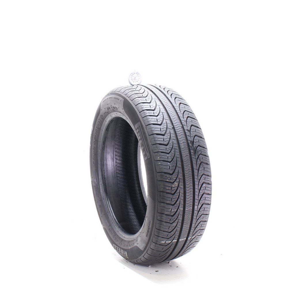 Set of (2) Used 215/55R17 Pirelli P4 Four Seasons Plus 94V - 9.5-10.5/32 - Image 1