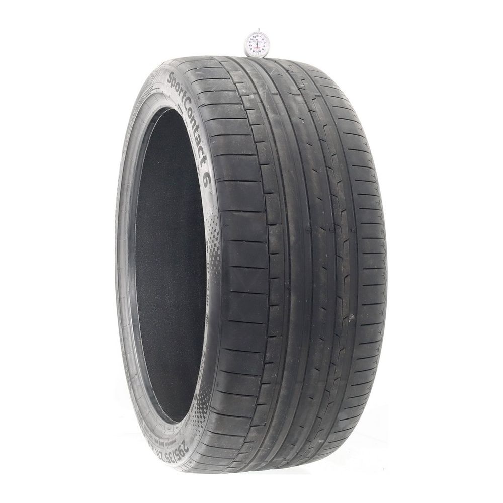 Set of (2) Used 295/35ZR23 Continental SportContact 6 AO 108Y - 5-6.5/32 - Image 4