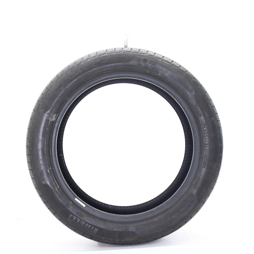 Set of (4) Used 245/45R18 Pirelli Cinturato P7 MOE Run Flat 100H - 7-8/32 - Image 6
