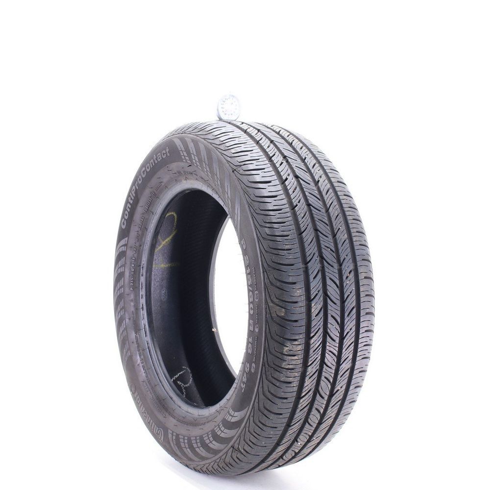 Set of (2) Used 215/60R16 Continental ContiProContact 94T - 8.5-9.5/32 - Image 1
