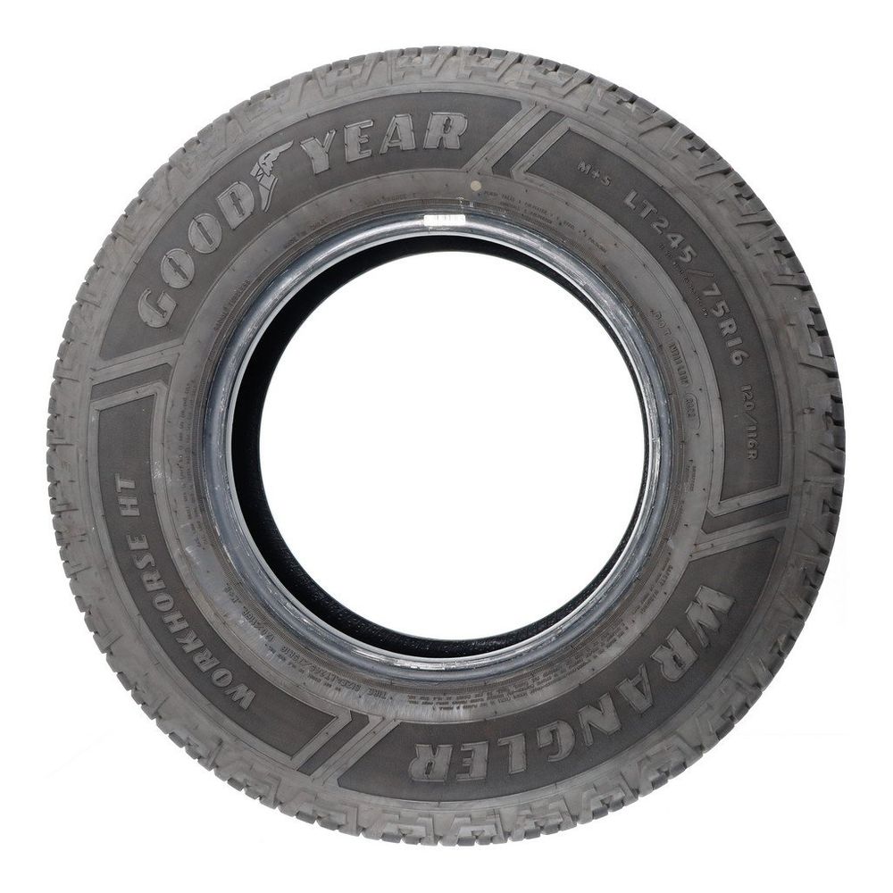 Set of (2) Used LT 245/75R16 Goodyear Wrangler Workhorse HT 120/116R E - 10.5-11/32 - Image 3