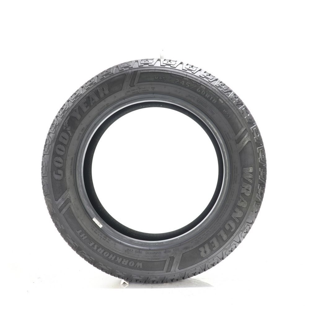 Set of (2) Used 245/60R18 Goodyear Wrangler Workhorse HT 105T - 8.5/32 - Image 3