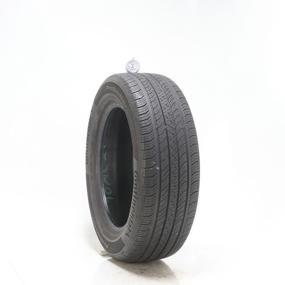 Set of (2) Used 215/60R17 Continental ProContact TX 96H - 6.5-7.5/32 - Image 1