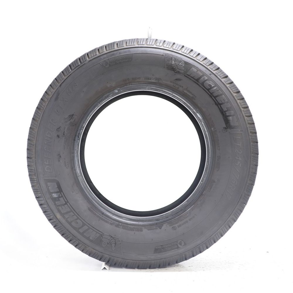 Set of (2) Used LT 245/75R17 Michelin Defender LTX M/S 121/118R - 5.5-7/32 - Image 3